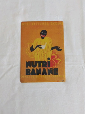 Metal sign used Cartexpo edition café coffee retro vintage