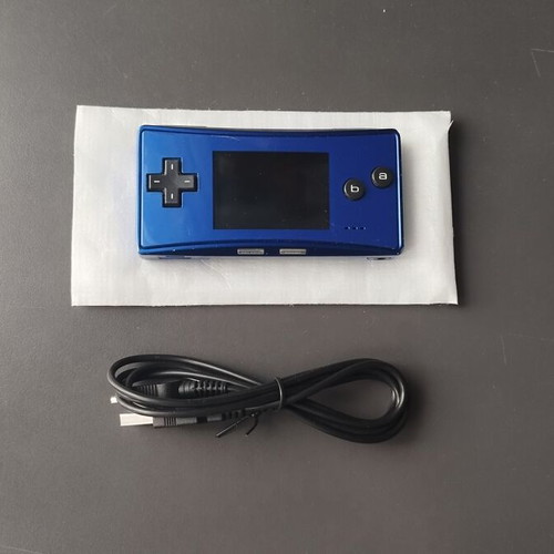 Nintendo Gameboy Micro Cobalt Blue used with USB charger