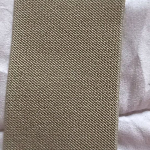 Women's belt new elastic with leather detail green
