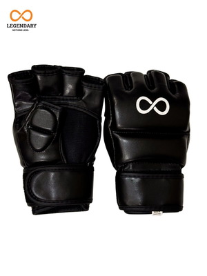 Legendary MMA gloves PU black large new