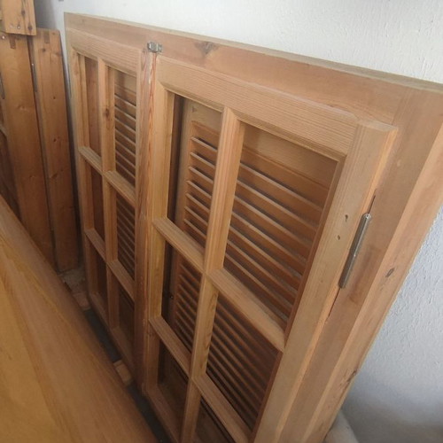 Windows new from Swedish solid wood with shutters