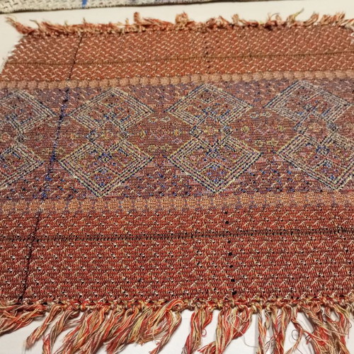 Set of 3 handmade loom textiles, new