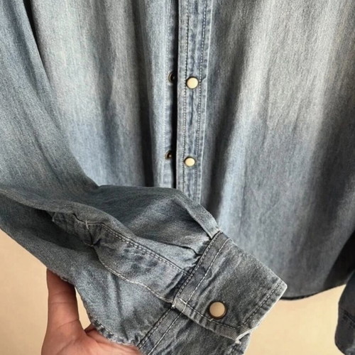 Denim Zara men's shirt like new, blue, size L