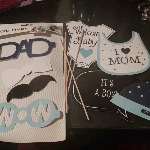 Baby Props set paper with sticks for boys new