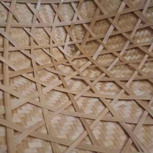 Traditional Asian Conical Hat made of Bamboo and Straw like new, 40cm