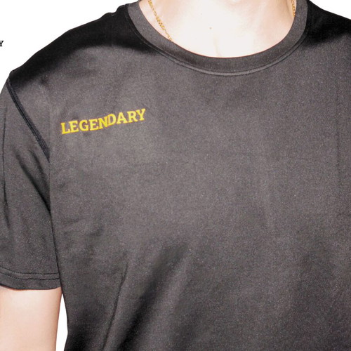 Legendary T-shirt black, new, 85% polyester 15% spandex