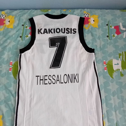 PAOK Basketball Jersey Adidas 1997 Kakiousis used, size L