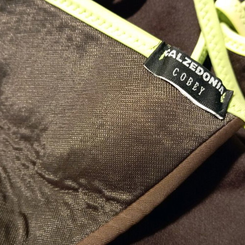 Calzedonia bikini like new, brown with pink and green details