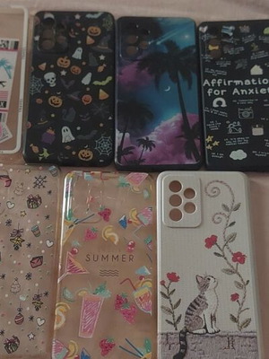 Samsung A52s phone cases like new, all together