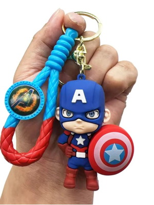 Captain America keychain new rubber