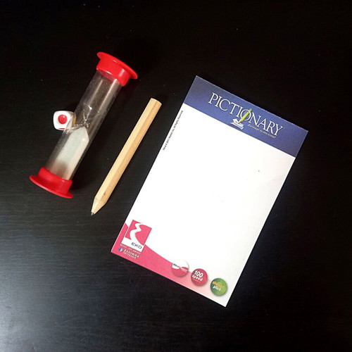Pictionary board game used, collectible EKO edition, complete