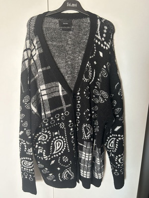 Bershka Vintage Cardigan M, like new, oversized patchwork design