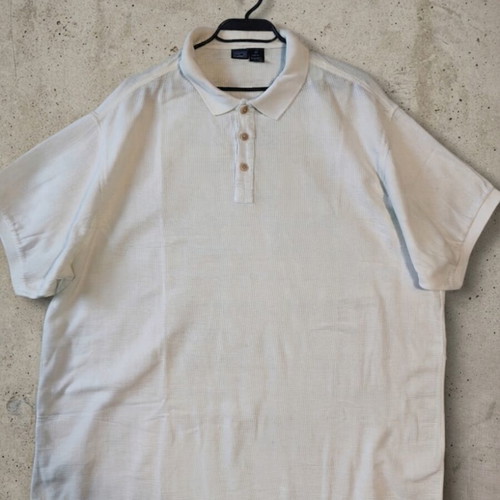 Patagonia men's polo shirt XL off-white waffle knit like new