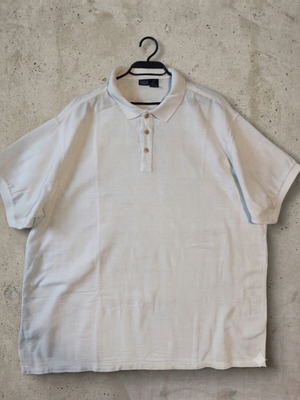 Patagonia men's polo shirt XL off-white waffle knit like new