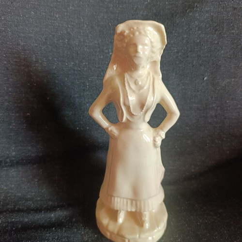 Vintage ceramic figurine "Kerkyraia" with traditional costume