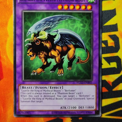Chimera The Flying Mythical Beast YGLD new Yu-Gi-Oh! card