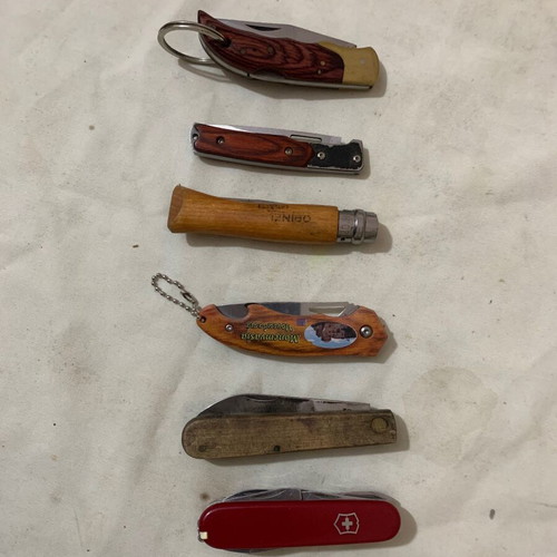 Vintage pocket knife set used collection