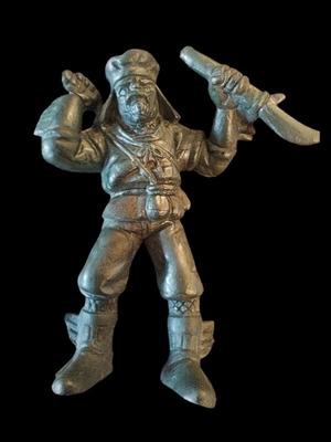 Mikrodynami Kamikazi Ming figure used, 1980, olive color