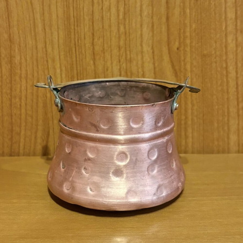 Vintage Small Copper Bakiraki hammered, polished, like new