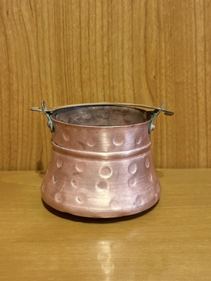 Vintage Small Copper Bakiraki hammered, polished, like new