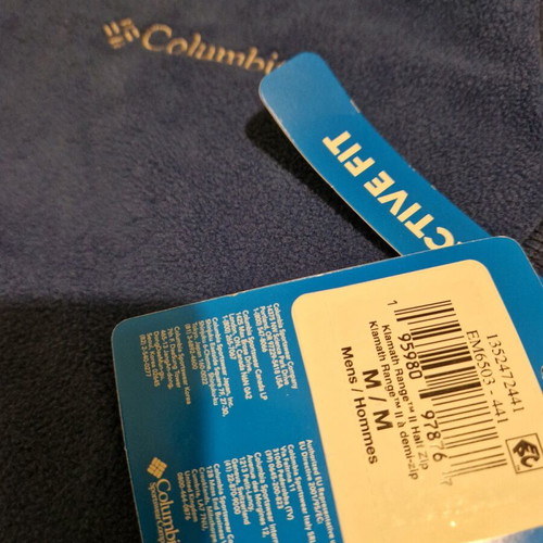 Columbia fleece blue, active fit, new, size M