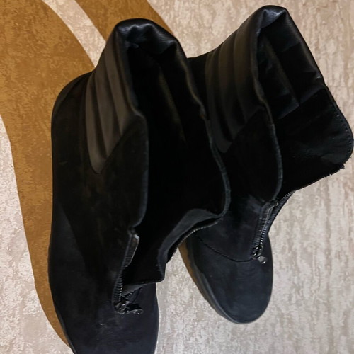 Arche black ankle boots new, size 38, suede leather with zipper