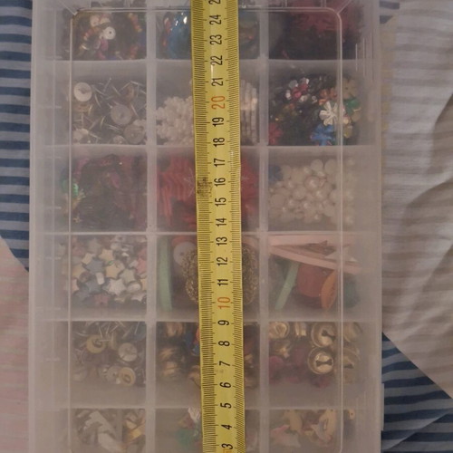 Box with various beads used