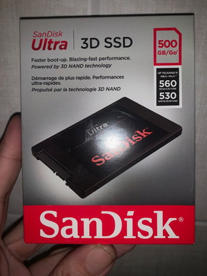 Sandisk Ultra 500GB SSD new, sealed