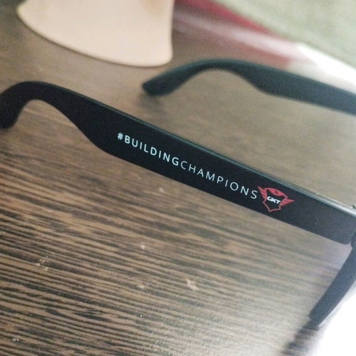Unisex sunglasses used, matte black, with minor scratches