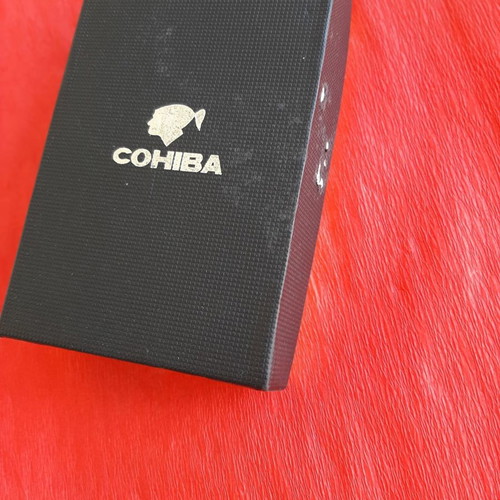 Cohiba Turbo Gun Metal lighter used, 4 flames