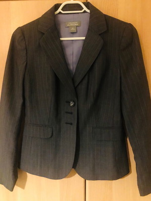 Ann Taylor women's jacket like new, brown and gray
