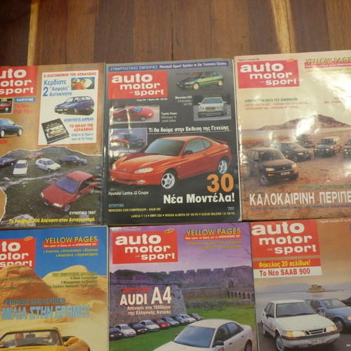 Auto Motor Sport magazines like new, pack of 10 from the 90s