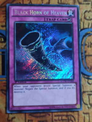 Black Horn of Heaven Secret Rare κάρτα Yu-Gi-Oh! σαν καινούργιο