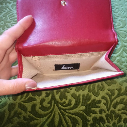 Kem wine red wallet