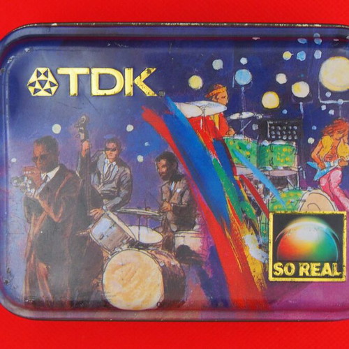 TDK metal cassette case used, collectible
