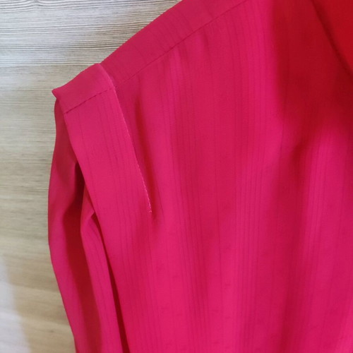 Shirt with transparency like new, coral color, size L