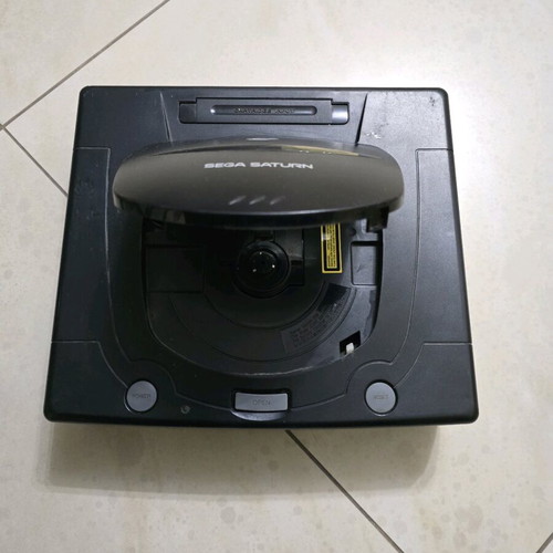 Sega Saturn PAL collection used with 11 games, console, controllers, and cables
