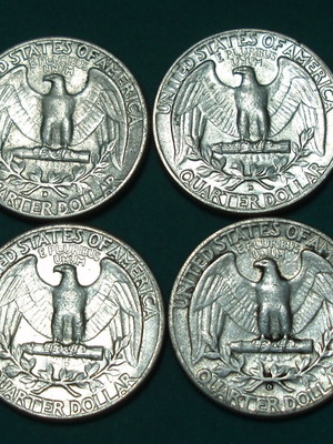 1964 X 4 ¼ Δολλάρια Ουάσινγκτον καινούργια