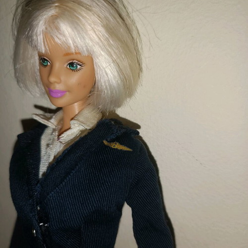 Barbie Pilot (1999) used with original jacket, pants, blouse, hat and suitcase