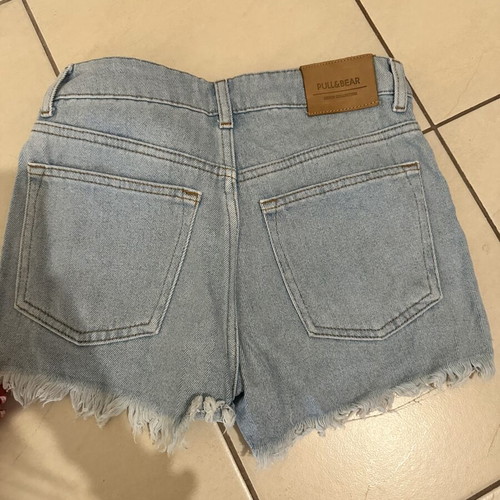 Pull & Bear denim shorts size XXS 32 like new, two-tone blue