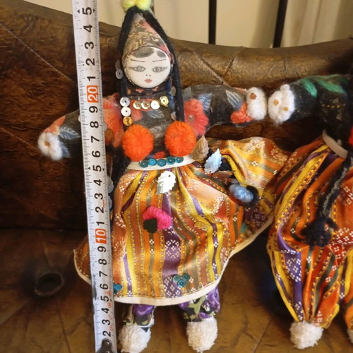 Handmade vintage dolls with traditional costumes like new, set of 4