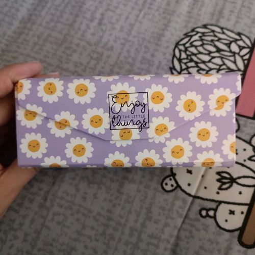 Legami See You Soon Daisy Folding Glasses Case new