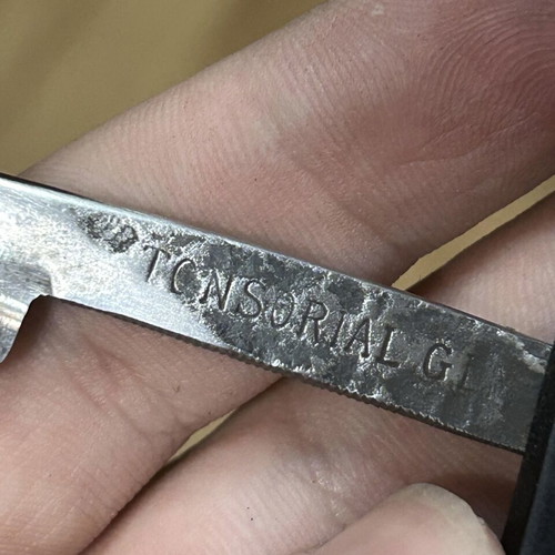 Paul Springer Pascha 2 straight razor used, antique German Solingen