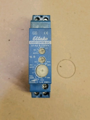 Eltako EUD12NPN-UC DIN rail dimmer used