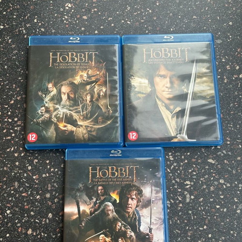 The Hobbit Trilogy Blu-Ray used with French and Dutch subtitles
