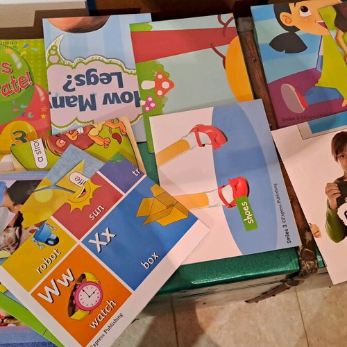 Learning image posters and CD pack used