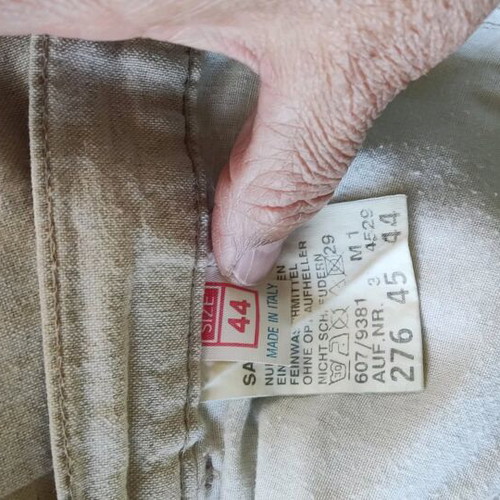 White pants size 44, like new, linen/cotton