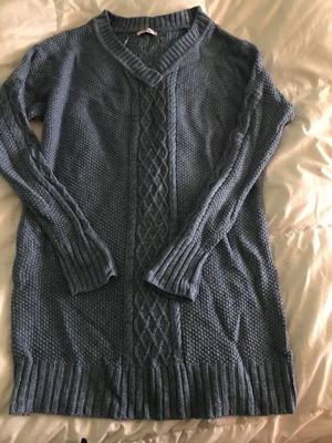 Oversize blouse-dress used, blue, size XL