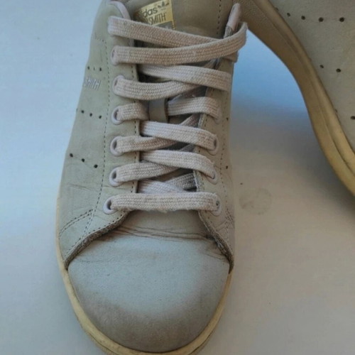 Adidas Stan Smith women's leather shoes used, beige-pink, size 39