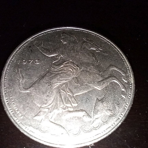 20 Drachmae 1973 used, good condition